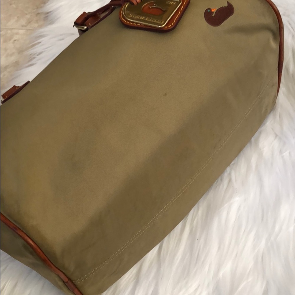 Dooney & Bourke Nylon and Brown Leather Barrel Bag - Picture 4 of 8